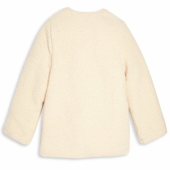 CARREMENT BEAU Girl’s Faux Fur Coat - Picture 3 of 7